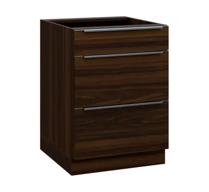 SIS - 6Z33 spodní skříňka, 3-zásuvková, 870x600x600, ořech královský